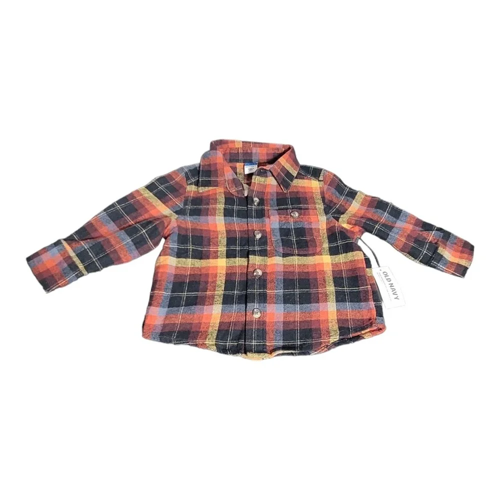 Old‎ Navy Flannel Plaid Youth Size Medium B22
